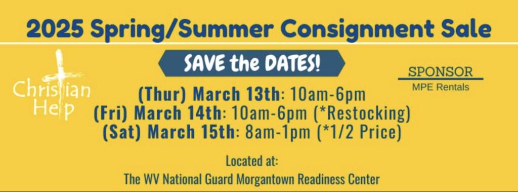 Morgantown Spring/Summer Children’s Consignment Sale