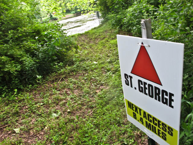 sign St. George park