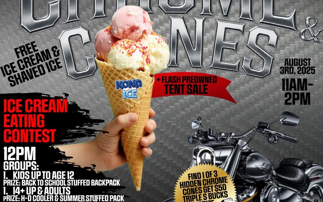 Chrome and Cones Free Ice Cream