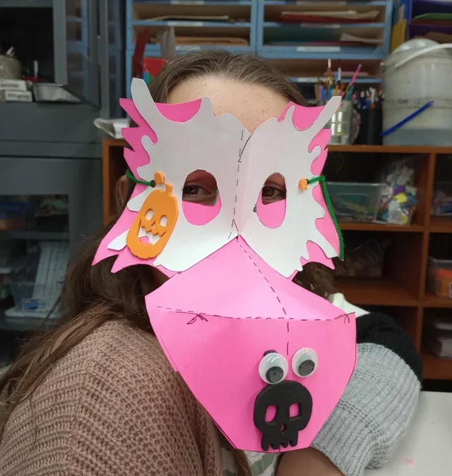 Art With Eddie and Mt. Sol Paper Masks art for all ages