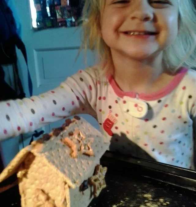 Graham Cracker Cookie House Art