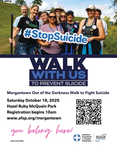 Morgantown Out of the Darkness Walk to Prevent Suicide