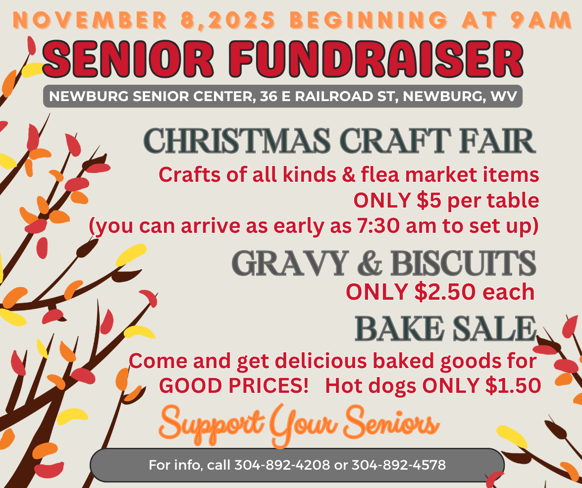 2025-November-Senior-Fundraiser- newburg christmas craft fair