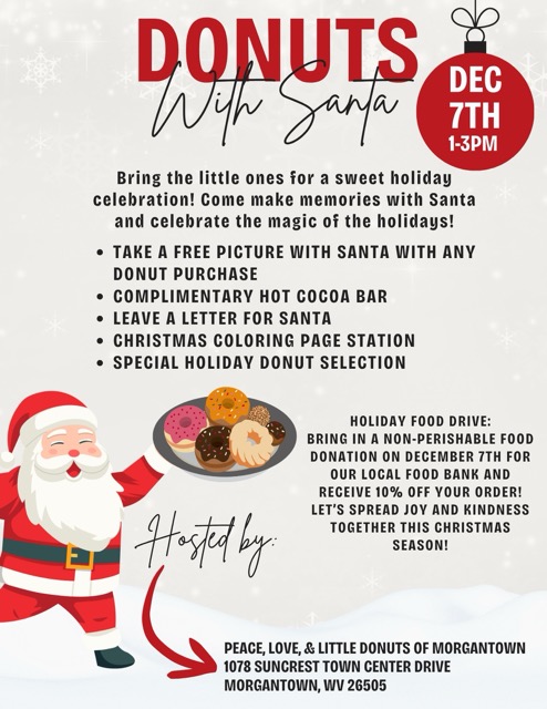 Donuts with Santa and Mrs. Claus