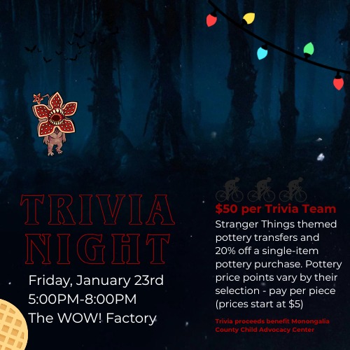 Stranger Things Trivia Night at The WOW! Factory to benefit MCCAC