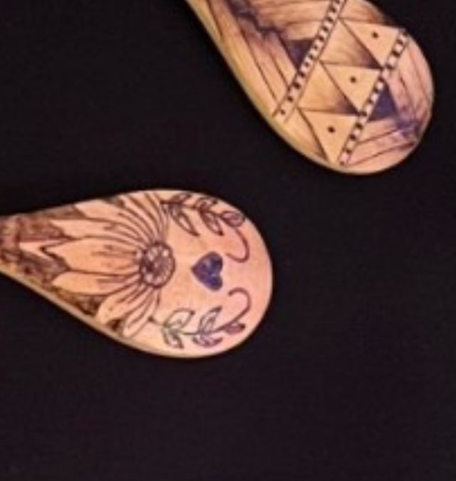 Wooden Spoon Wood Burning by Monique