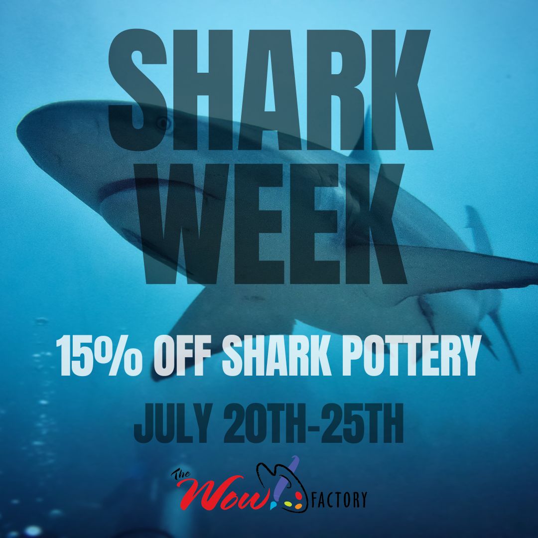 shark-week Shark Week: Pottery Painting Party